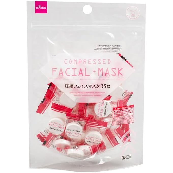 Daiso COMPRESSED FACIAL MASK SET | DIY SHEET MASKS | SKINCARE ESSENTIAL | 35 PIECES - Image 1